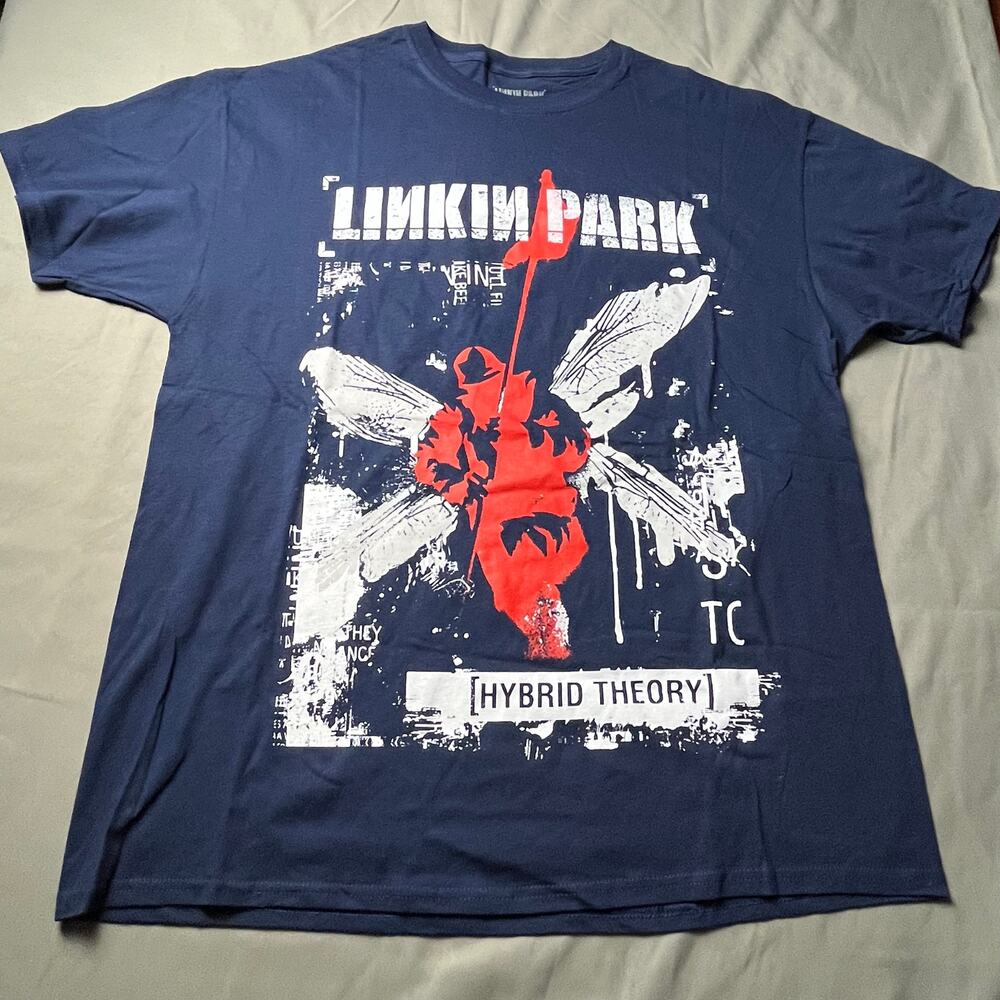Linkin Park Shirt Dark Blue Mens Extra Large Hybrid Theory